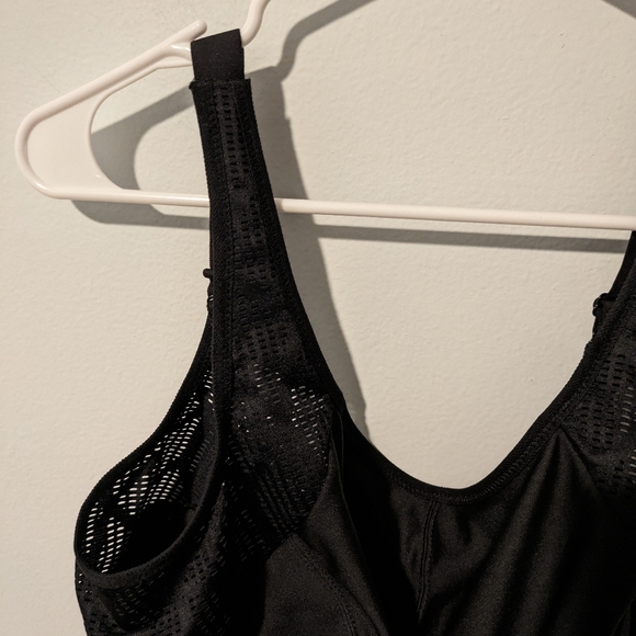 Glamorise Black No-Sweat Mesh Wirefree Sports Bra Size 40H - Picture 6 of 13